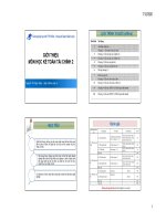 MÔN HỌC KÉ TOÁN TÀI CHÍNH 2