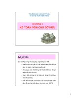 CHUONG 3  KẾ TOAN VỐN CHỦ SỞ HỮU