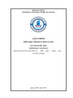 Giáo trình Hàn gang (Nghề Hàn  Cao đẳng)