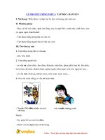 LÝ THUYẾT TIẾNG VIỆT 1 TẬP ĐỌC ĐẦM SEN