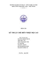 BÁO cáo kỹ THUẬT CHẾ BIẾN NHIỆT độ CAO QUY TRÌNH sản XUẤT vải NGÂM nước ĐƯỜNG 