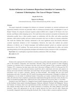  unlicensed factors influence on customers repurchase intention in customer to customer e marketplace  the case of shopee vietnam 