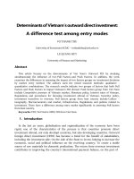  unlicensed determinants of viet nam’s outward direct investment 
