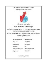 Tài liệu Phân tích biểu hiện văn hoá doanh nghiệp trong tập đoàn FPT