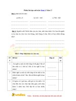 phieu bai tap cuoi tuan toan 3 tuan 17 
