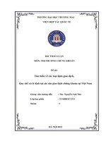 THẢO LUẬN môn THỊ TRƯỜNG CHỨNG KHOÁN đề tài tìm hiểu về các loại lệnh giao dịch, quy chế xử lý lệnh tại các sàn giao dịch chứng khoán tại việt nam 
