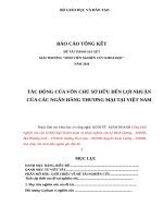 TÁC ĐỘNG của vốn CHỦ sở hữu đến lợi NHUẬN của các NGÂN HÀNG THƯƠNG mại tại VIỆT NAM 