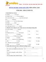 de thi hoc sinh gioi tieng anh lop 4 nam 2019 2020 so 11 