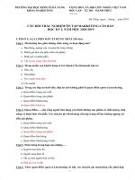 Trắc nghiệm marketing căn bản 90 câu có đáp án 