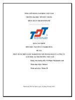 MÔN HỌC NGUYÊN LÝ MARKETING ĐỀ TÀI PHÂN TÍCH CHIẾN LƯỢC MARKETING MIX MÌ HẢO HẢO CỦA CÔNG TY ACECOOK TẠI THỊ TRƯỜNG VIỆT NAM