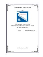 Phân tích báo cáo tài chính tổng công ty hàng không việt nam   CTCP 