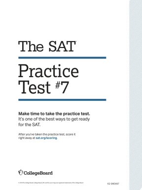 ĐỀ THI SAT - sat practice test 7