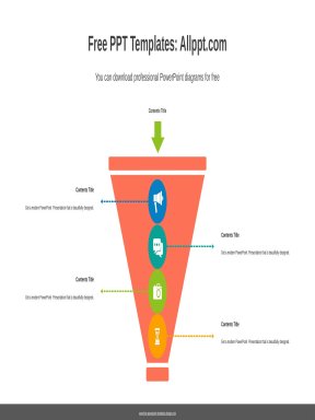( mẫu powerpoint ) progress circles funnel powerpoint diagram