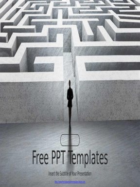 ( mẫu powerpoint ) huge business maze powerpoint templates