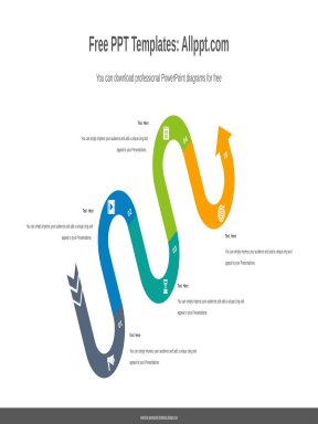 ( mẫu powerpoint ) snake shape curve path powerpoint diagram template
