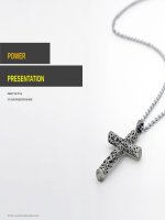 ( mẫu powerpoint ) silver christian cross powerpoint templates standard 