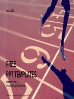 ( mẫu powerpoint ) professional runner sports powerpoint templates widescreen 