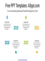 ( mẫu powerpoint ) chevron arrow growing gradually PPT diagram 