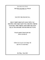 Phát triển đội ngũ giáo viên các trường tiểu học đáp ứng chương trình giáo dục phổ thông 2018 trên địa bàn quận thanh khê thành phố đà nẵng 1 
