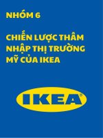 CHIẾN lược THÂM NHẬP THỊ TRƯỜNG mỹ của IKEA 