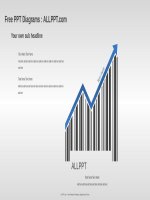 ( mẫu powerpoint ) bar code stair PPT diagrams widescreen 