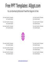 ( mẫu powerpoint ) four divided circle powerpoint diagram 