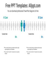 ( mẫu powerpoint ) human icon compare PPT diagram 