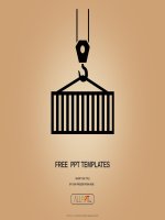 ( mẫu powerpoint ) crane lifts a container with cargo industry powerpoint templates standard 