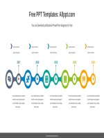 ( mẫu powerpoint ) colorful connection circles powerpoint diagram 
