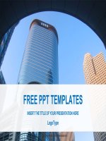 ( mẫu powerpoint ) city building scenery real estate powerpoint template 