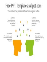 ( mẫu powerpoint ) compare ideas powerpoint diagram 