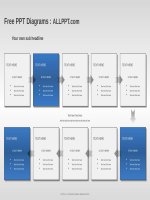 ( mẫu powerpoint ) cycle matrix flow PPT diagrams standard 