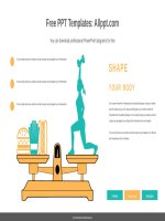 ( mẫu powerpoint ) diet balance PPT diagram 1 