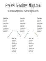 ( mẫu powerpoint ) 3d creative squares powerpoint diagram 