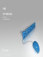 ( mẫu powerpoint ) business mouse computer PPT templates widescreen 