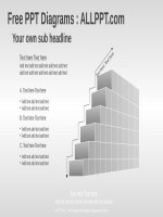 ( mẫu powerpoint ) 3d stair PPT diagrams widescreen 
