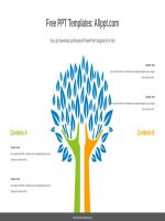 ( mẫu powerpoint ) two hands tree powerpoint diagram 