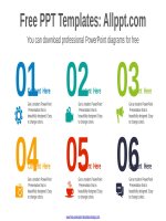 ( mẫu powerpoint ) numbering list powerpoint diagram 