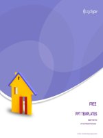 ( mẫu powerpoint ) yellow house real estate powerpoint templates standard 