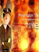 ( mẫu powerpoint ) clock business PPT design 