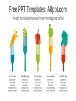 ( mẫu powerpoint ) fork food list powerpoint diagram template 