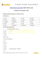 de thi giua ki 2 tieng anh lop 5 nam 2022 