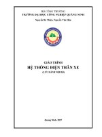 Giáo trình Hệ thống điện thân xe: Phần 1 - Trường ĐH Công nghiệp Quảng Ninh