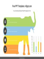 ( mẫu powerpoint ) big data vertical bar chart PPT diagram 