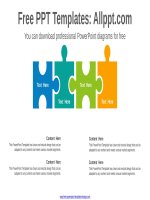 ( mẫu powerpoint ) puzzle list powerpoint diagram template 