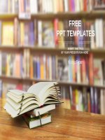 ( mẫu powerpoint ) opened book powerpoint templates standard 