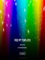 ( mẫu powerpoint ) rainbow abstract powerpoint templates widescreen 
