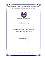 QUẢN LÝ NỢ CÔNG Ở MỘT SỐ NƯỚC VÀ BÀI HỌC VỚI VIỆT NAM