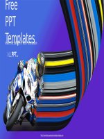 ( mẫu powerpoint ) motorcycle racing sports powerpoint templates 