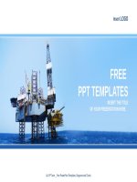 ( mẫu powerpoint ) offshore jack up rig industry powerpoint templates widescreen 